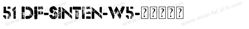 51 DF-SinTen-W5字体转换